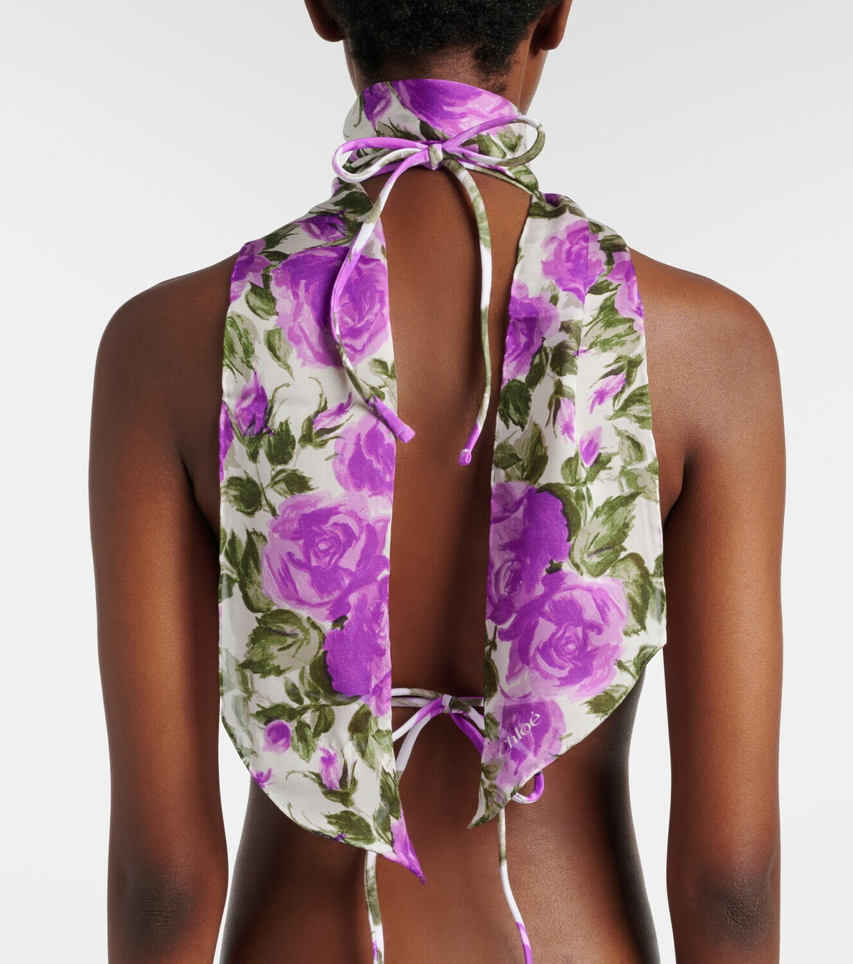 Chloé Chloé Bloom floral silk scarf