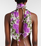 Chloé Chloé Bloom floral silk scarf