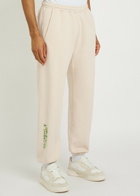 Malbon Grateful Dead Printed Cotton Sweatpants Beige