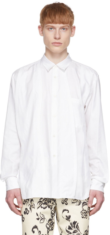 Photo: Comme des Garçons Homme Plus White Cotton Shirt