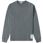 Norse Projects Men's Fraser Tab Series Crew Sweat in Magnet Grey