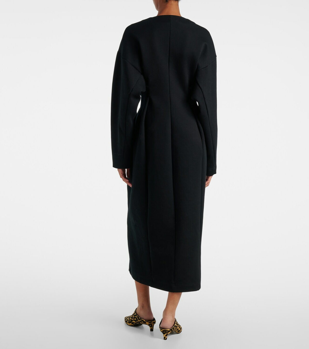 Plan C Cotton-blend midi dress