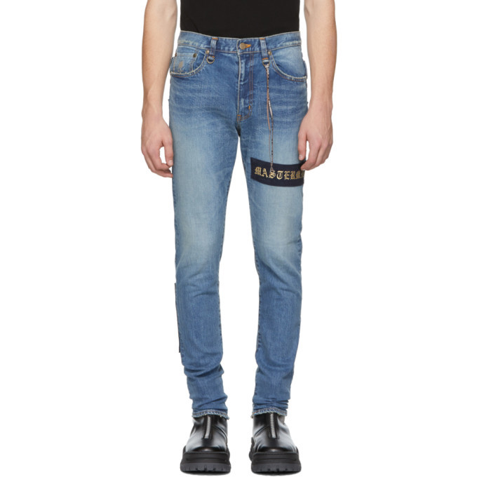 Photo: mastermind WORLD Indigo Selvedge Skinny Jeans