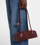 Alaïa Le Teckel Small suede shoulder bag