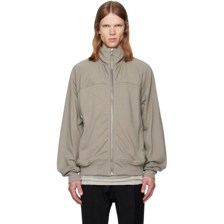 Photo: Rick Owens Gray Tower Zipfront Jogger Jacket