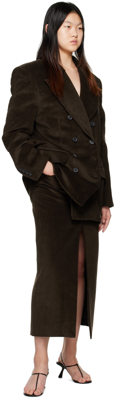 【送料&関税込】Khaite the Tanner Jacket KHAITE Tanner Jacket in Brown | FWRD