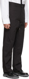 SPENCER BADU Black Wide-Leg Trousers