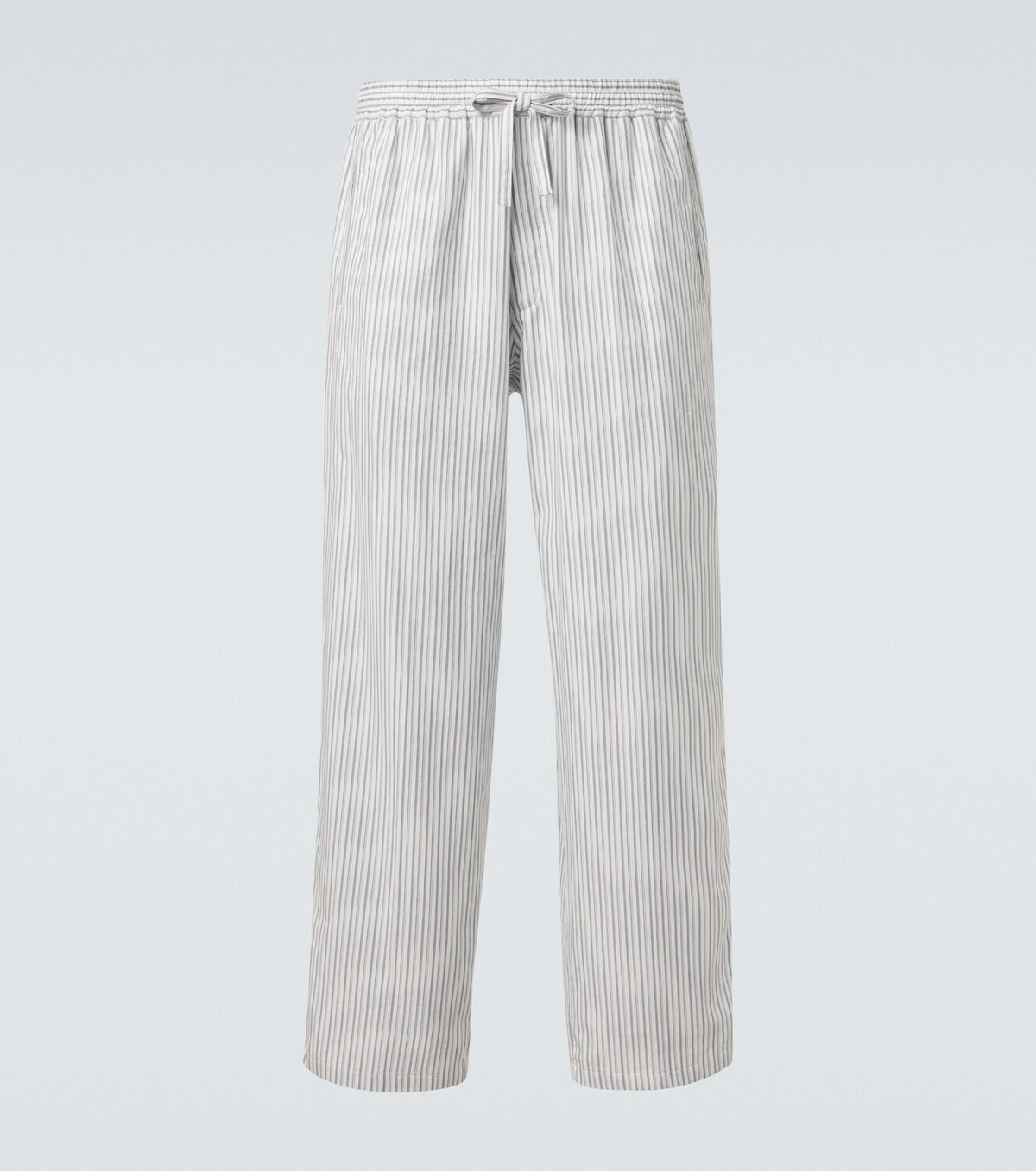 Umit Benan Julian striped cotton wide-leg pants