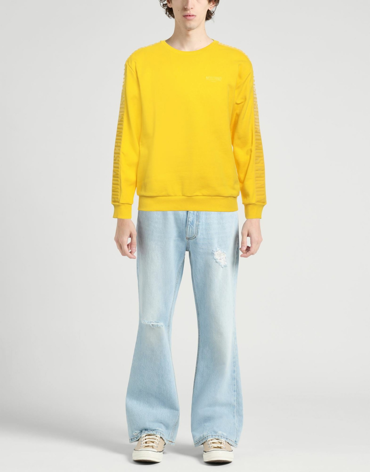 Moschino Mens Sweatshirt in Yellow