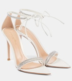 Gianvito Rossi Bridal 85 embellished leather pumps