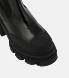 Ganni Knee-high leather Chelsea boots