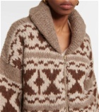 Frame Cowichon alpaca-blend zip-up sweater
