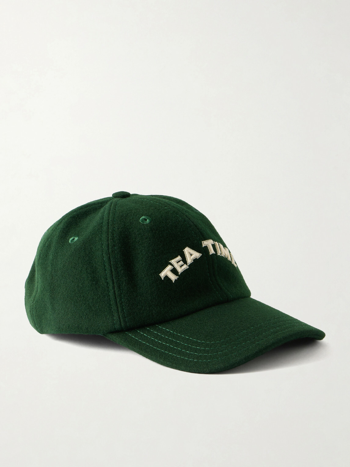 Drake's - Tea Time Embroidered Wool Baseball Cap