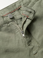 MASSIMO ALBA - Slim-Fit Linen and Cotton-Blend Shorts - Green