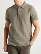 TOM FORD - Garment-Dyed Cotton-Piqué Polo Shirt - Brown