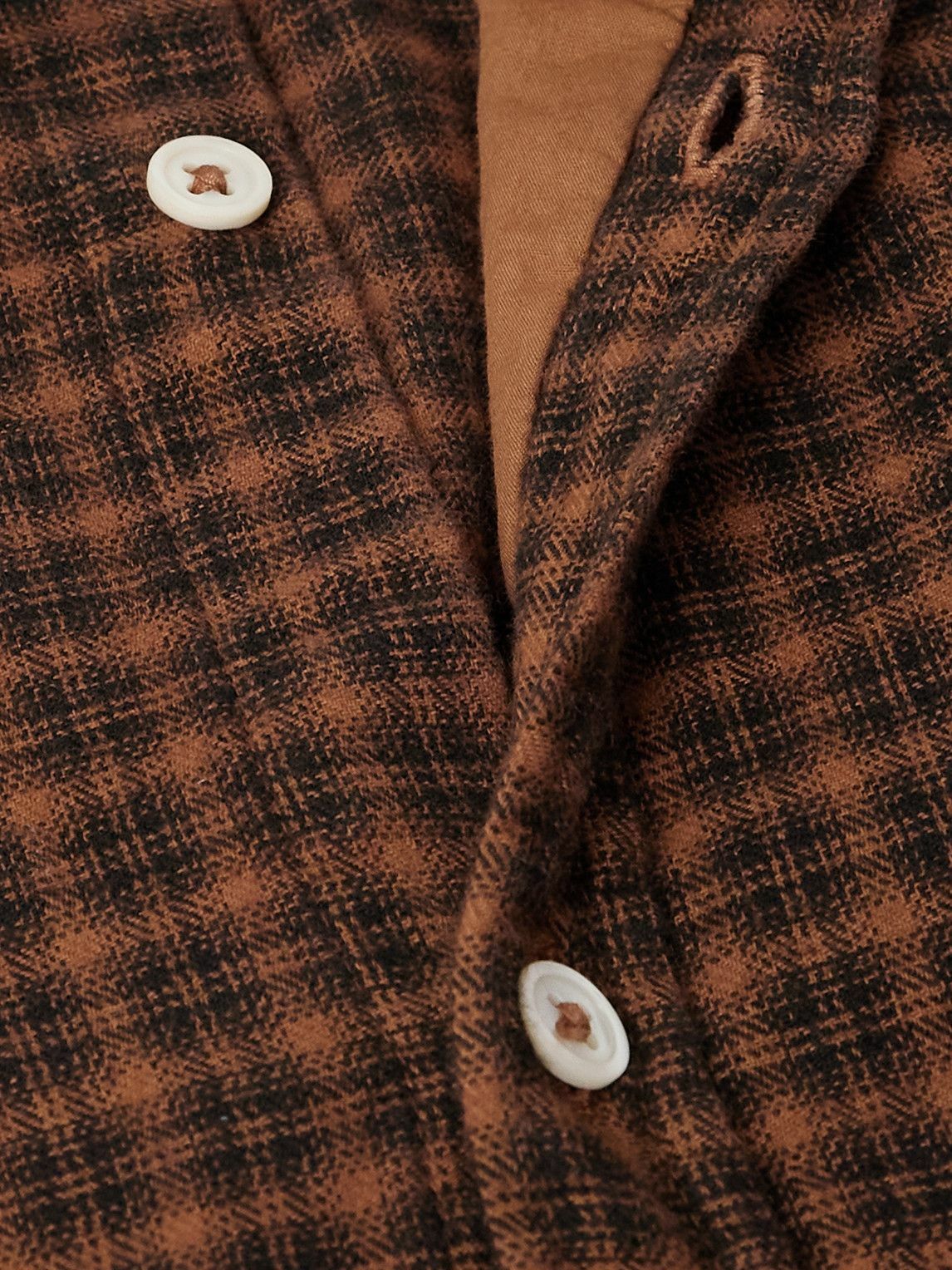 Massimo Alba - Canary Checked Cotton-Flannel Shirt - Red