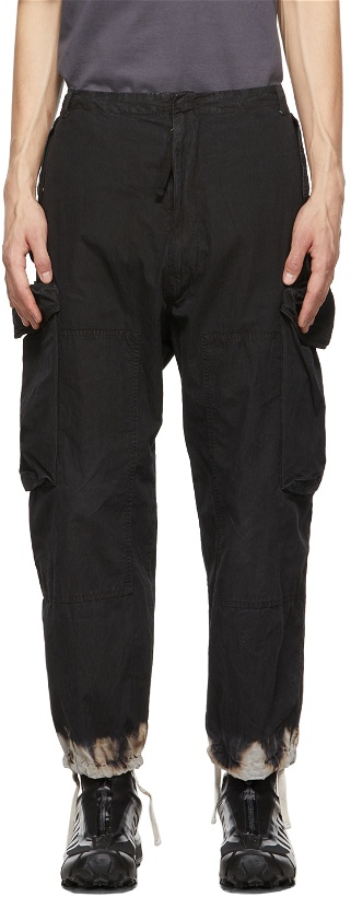 Photo: NEMEN® Black Edem Discharged Cargo Pants