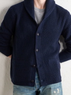 RRL - Shawl-Collar Cashmere Cardigan - Blue