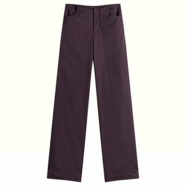 Photo: Peachy Den Women's Twiggy Travel Trouser in Fig