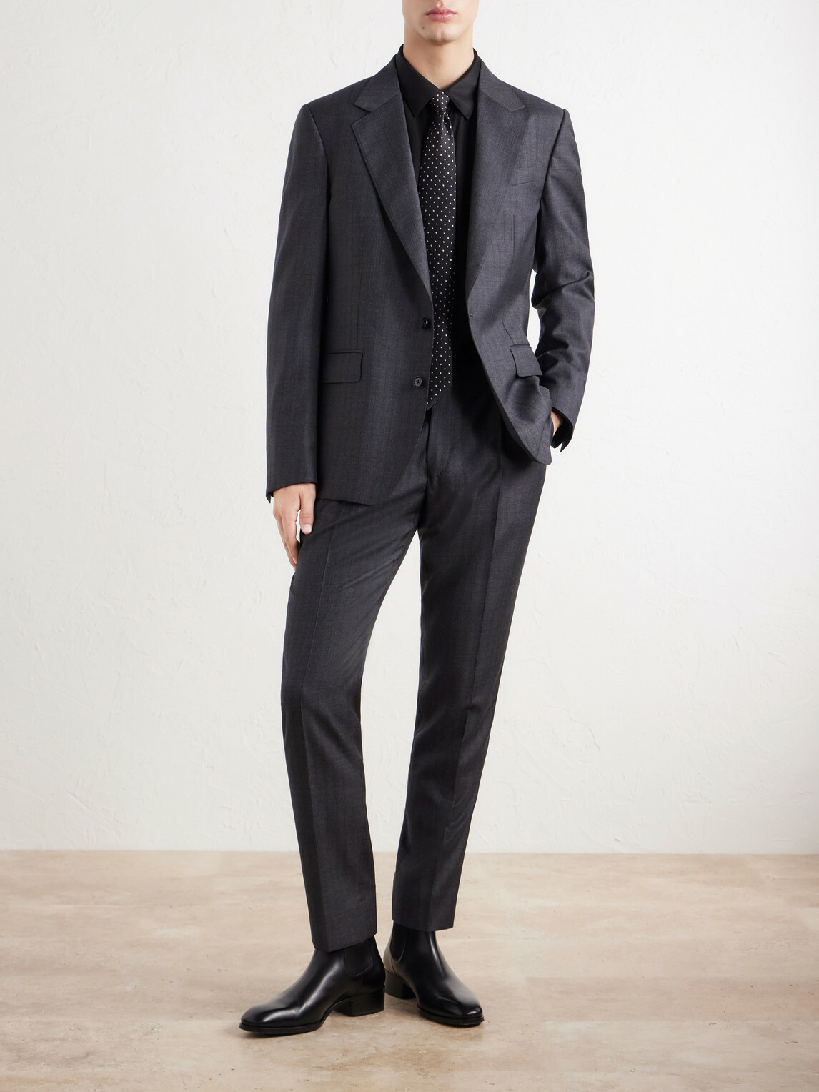 Dolce&Gabbana - Straight-Leg Pleated Pinstriped Virgin Wool Trousers - Gray