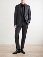 Dolce&Gabbana - Straight-Leg Pleated Pinstriped Virgin Wool Trousers - Gray