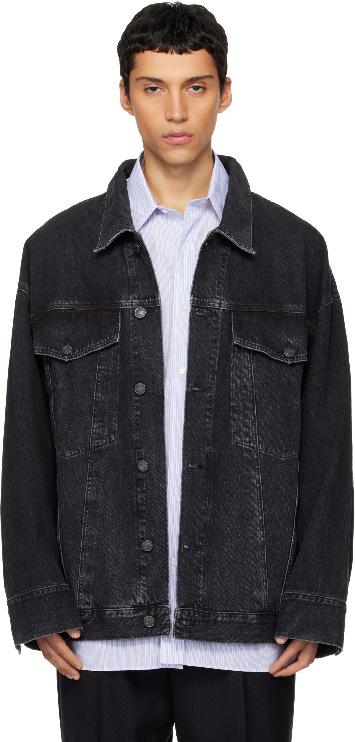 AGOLDE Black Wayne Denim Jacket