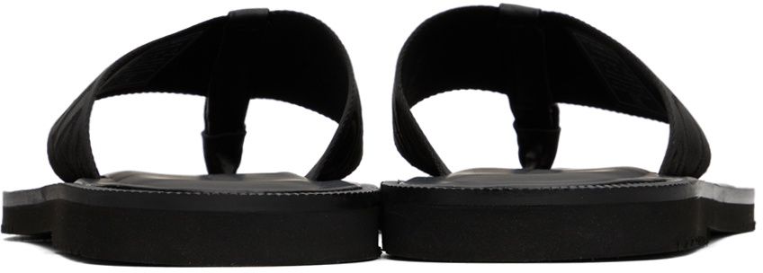 Emporio Armani Black Logo Tape Flip Flops Emporio Armani