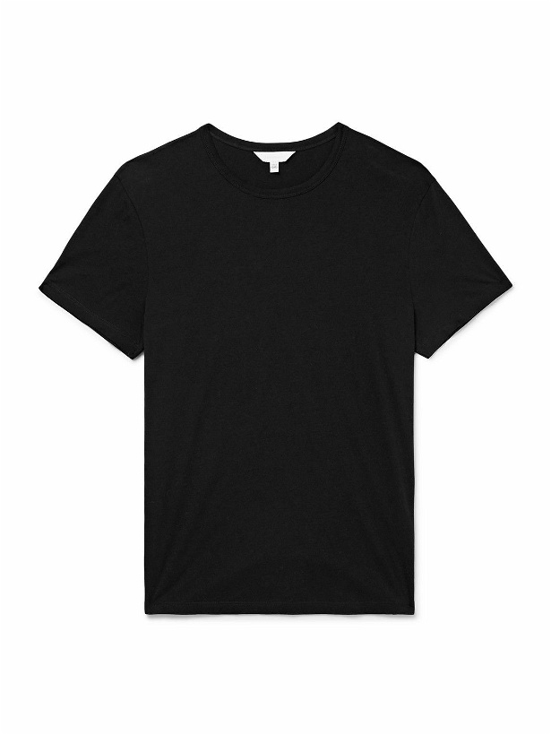 Photo: Club Monaco - Luxe Featherweight Cotton-Jersey T-Shirt - Black