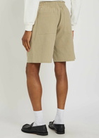 DRÔLE DE Monsieur Short Elastiqué Textured Canvas Shorts Khaki