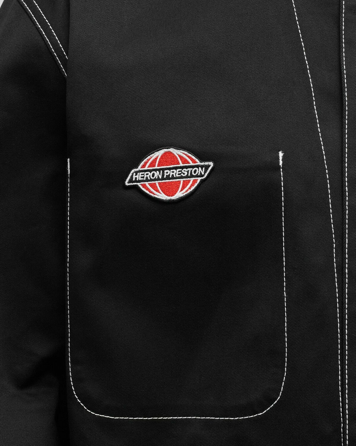 Heron Preston White Stitch Ghost Pocket Jkt Black Overshirts Heron