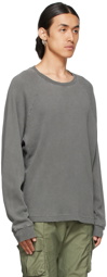 John Elliott Grey Folsom Thermal Long Sleeve T-Shirt