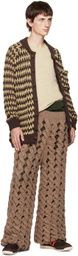 Isa Boulder Beige & Brown Tinybasket Cardigan