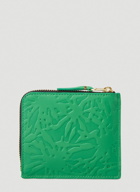Embossed Forest Wallet in Green