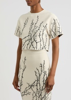 Alexander Mcqueen Thorn Branches Knitted Crop top Multi Print