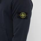 Stone Island Men's Brushed Cotton Popover Hoody in Navy