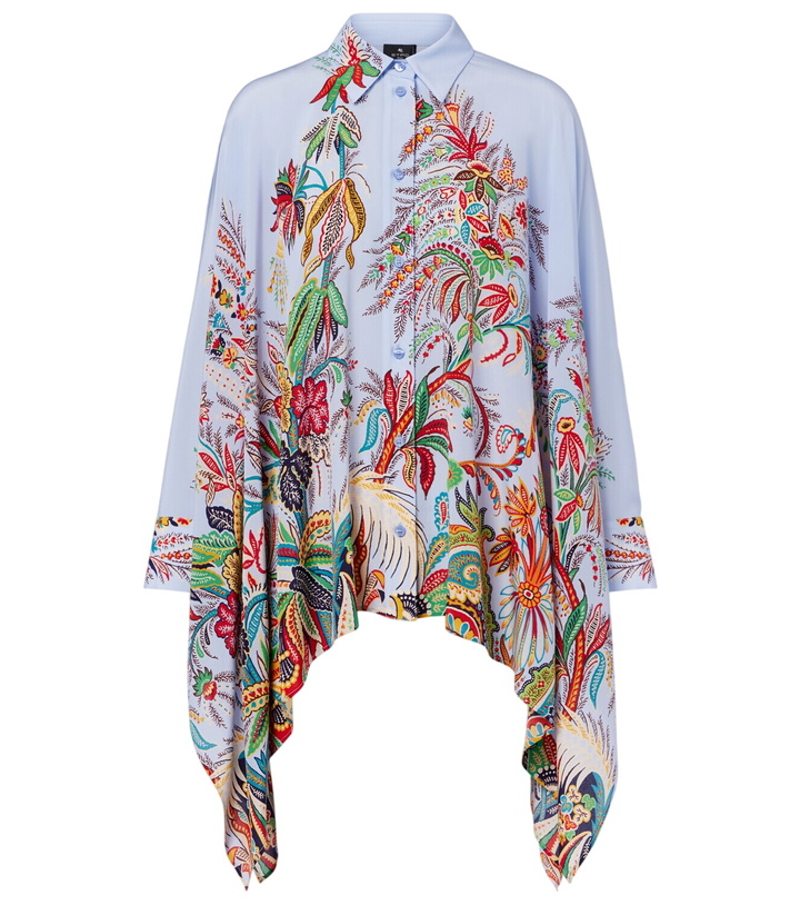 Photo: Etro Floral silk blouse