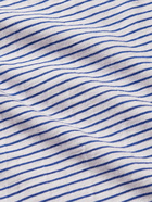 YMC - Oversized Striped Cotton-Jersey T-Shirt - Blue