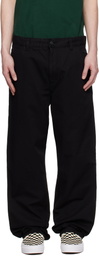 Carhartt Work In Progress Black Single Knee Trousers