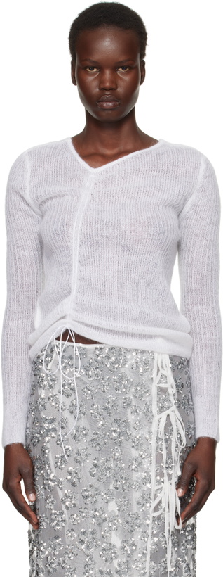 Photo: Cecilie Bahnsen White Ussi Sweater