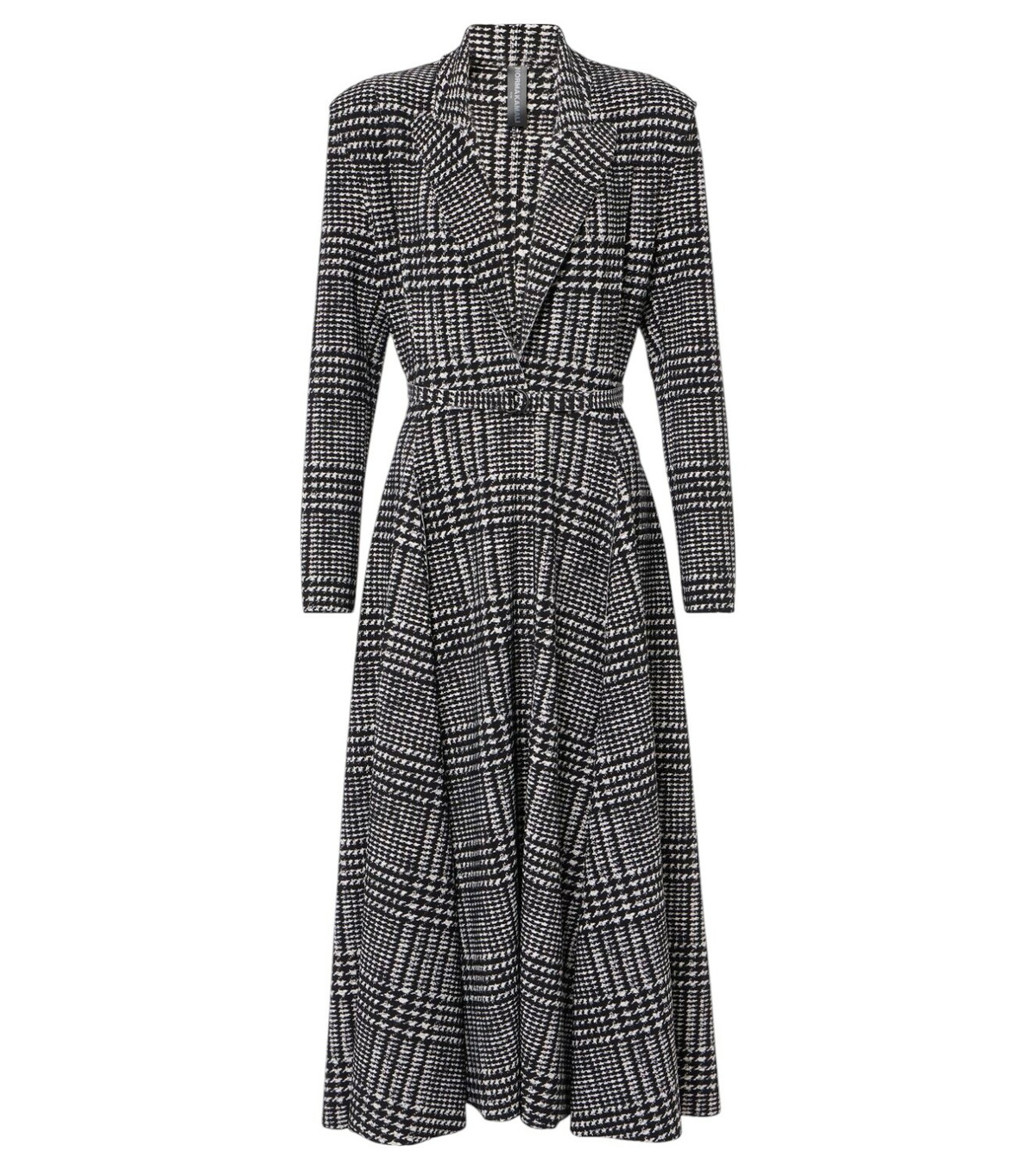 ☆関税込み☆【NORMA KAMALI】Checked midi dress Checked midi dress in black - Norma Kamali | Mytheresa