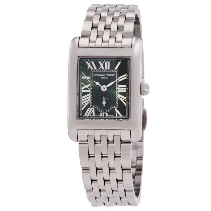 Photo: Frederique Constant Classics Carree Quartz Green Dial Watch FC-235GR2C6B