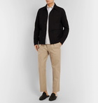 Fendi - Tapered Herringbone Linen and Cotton-Blend Drawstring Trousers - Men - Ecru