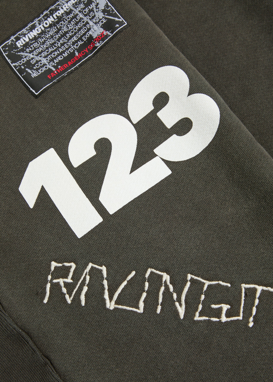 Rivington Roi Rebis Cva Uso-123 Logo-appliquéd Cotton Sweatpants Black