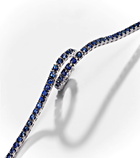 Roxanne First 14kt white gold tennis bracelet with sapphires