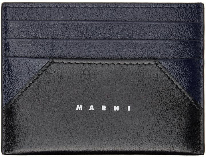 Photo: Marni Navy & Black Logo Card Holder