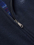Etro - Logo-Embroidered Wool-Blend Bomber Jacket - Blue