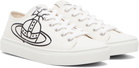 Vivienne Westwood White Low Top Canvas Plimsoll Sneakers