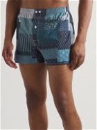 Anonymous ism - Printed Cotton Boxer Shorts - Blue