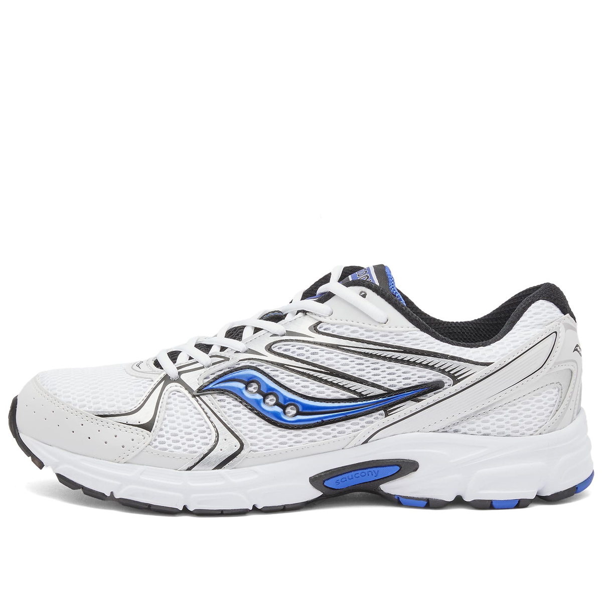 Saucony Ride Millennium Sneakers in White/Royal