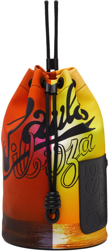 Photo: Loewe Orange & Yellow Paula's Ibiza Large Sailor Bag